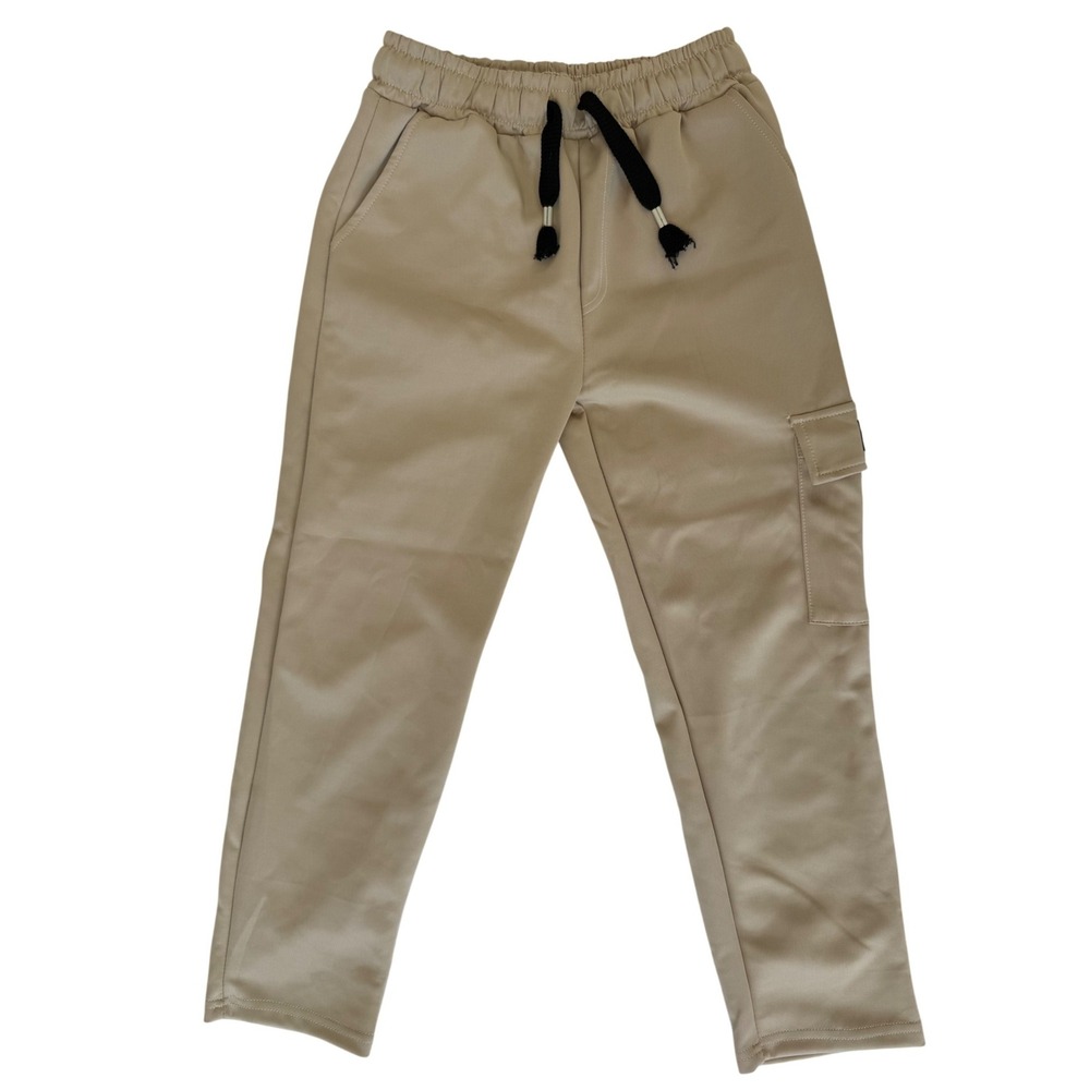 MO Kids Cargo Jogger Pants 10 Tan Drawstring Outdoor Gorpcore Casual Mountain